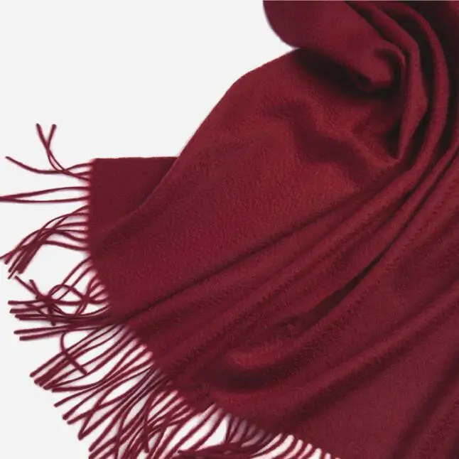 Naizaiga кашемировый шарф 180 г Одноцветный Зимний Теплый Розовый Серый Пашмина 10 цветов на выбор, QYR22