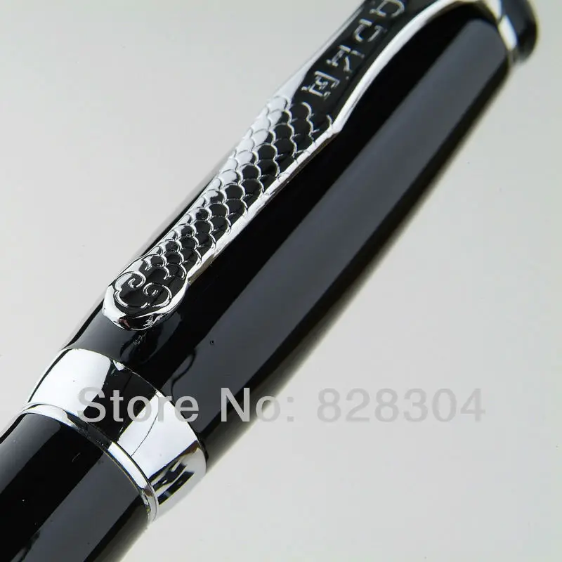 Duke офисная ручка подарок MG 619 благородная Ментор пастор широкая черная и серебряная роликовая Ручка