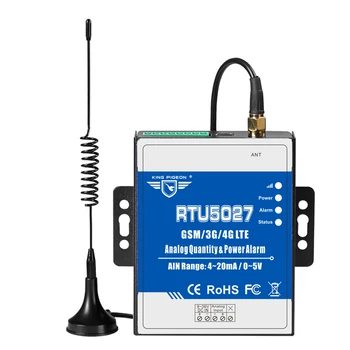 

GSM 3G 4G LTE Analog Transducer Monitoring Alarm RTU5027 High-Low Analog Input Value with SMS Alert Support Modbus TCP