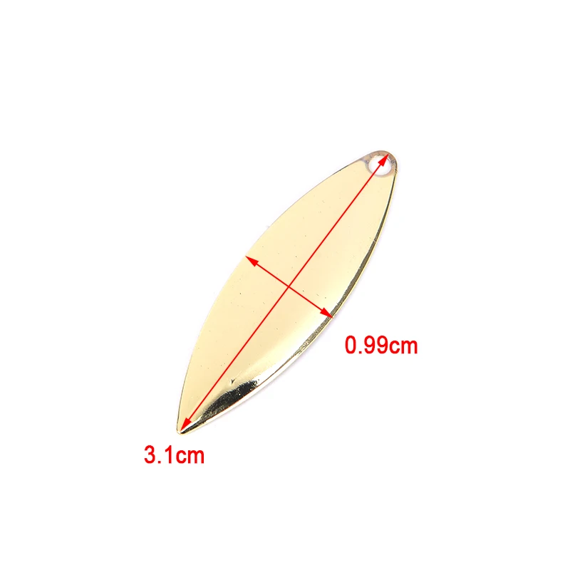 50 шт. 45 г/50 г/75 г металл ива блёсны для спиннинга гладкая отделка, Спиннер Сделай Сам приманки, снасти ремесло вращающаяся блесна лезвия - Color: B-GD