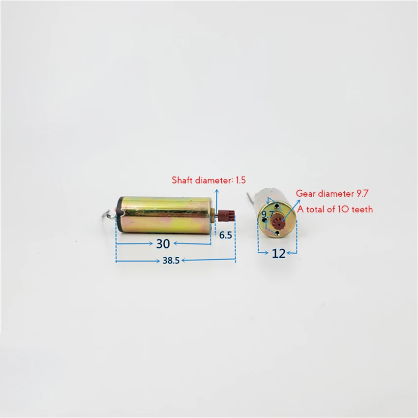 Micro DC Motor DC 3V 13500rpm Current 75mA Cylindrical Motor With Gear Small Motor For Camera Film High Speed Mini Gear Motor