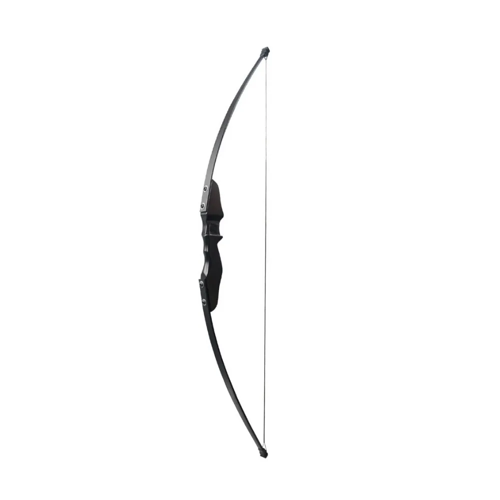 Recurvo para Destro com Jogo de Tiro com Arco Tiro ao ar Livre de Madeira Higth Qualidade Preto Arco Esportes 25 – 30 40ibs