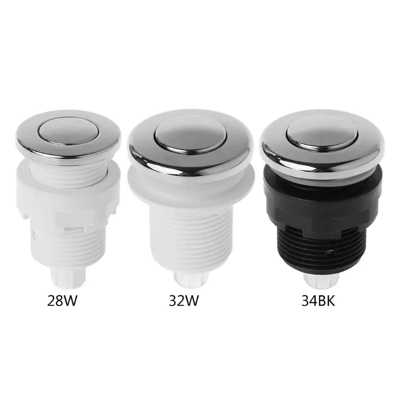 

1PC Durable Air Pressure Switch On Off Push Button Replacement For Bathtub Garbage Disposal Home Kitchen Appliance