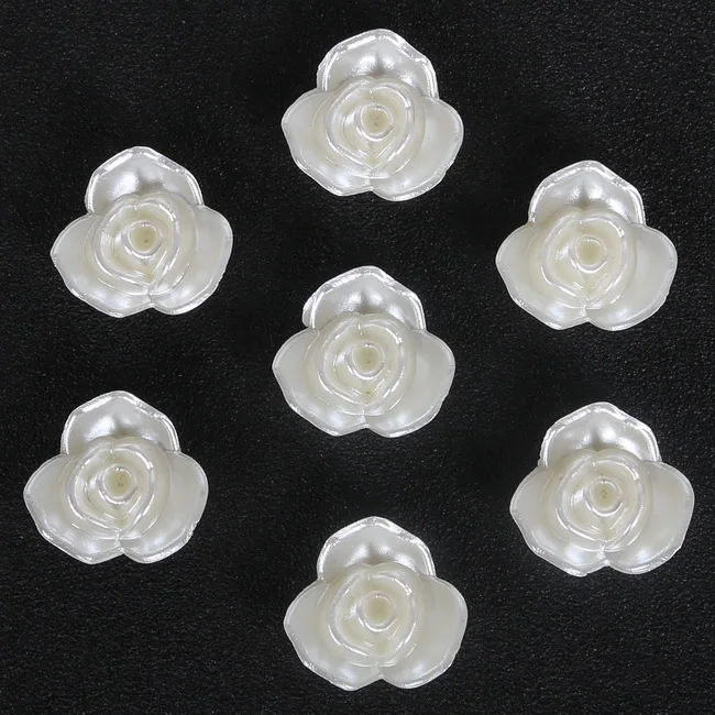 36 Styles Cheap Handcraft Ivory ABS Imitation Pearls Multi-Size Flower Star Bowknot Beads for DIY Jewelry Garment Craft Making - Цвет: 22x22mm  20pcs