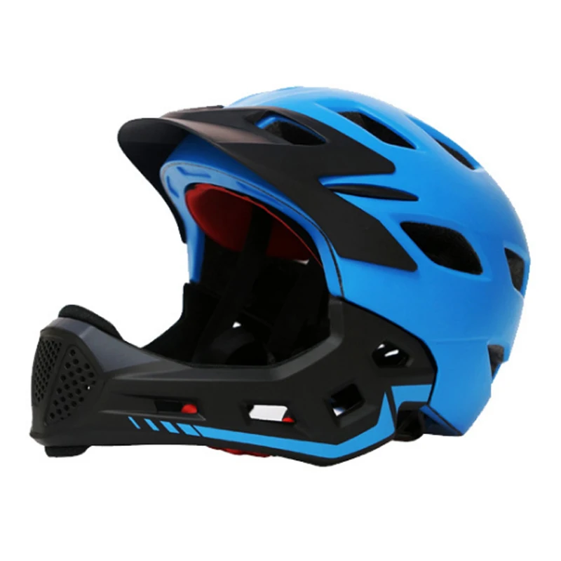 

Full Covered Child Helmet Kids Bike Bicycle Cycling Helmet 2 IN 1 Sport Safety Racing Helmet With Mouth Guard 50-57cm