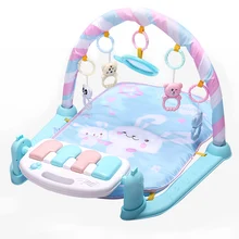 Play Mat Baby Gym Toys Gaming Carpet 0-12 Months Soft Lighting Rattles Children's Music Mat Infant Crawling Activity Mat Toys