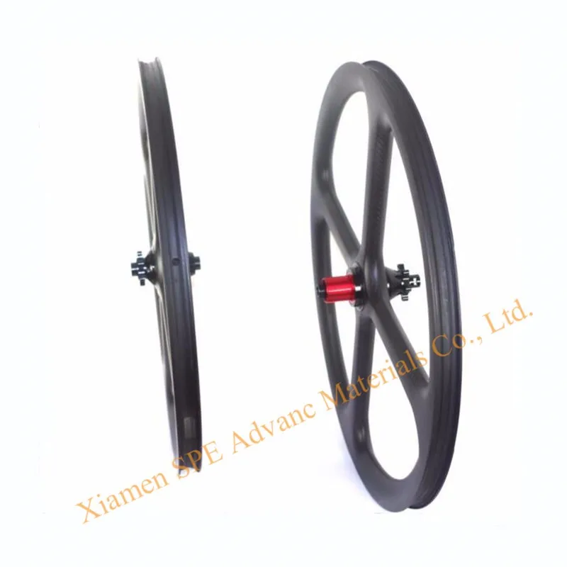 27.5er mtb carbon wheels Four spoke wheelset four spoke mtb carbon wheelset 650b carbon wheels through axle or quick release