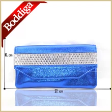 Vintage-tasche frauen umschlag kupplung geldbeutel arbeiten handtasche schulter Kristall tag handtasche boten taschen # A636 königsblau kupplung