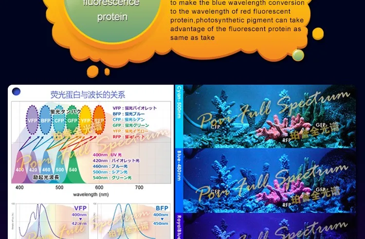 POVI CA series Свет Аквариума 100W70W50W высокое Качество привело коралловых освещения для Мелкой коралловом море/глубоководная коралловый риф