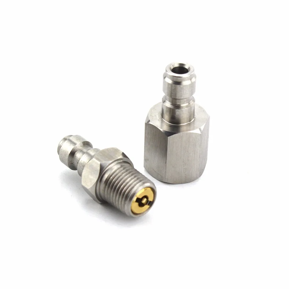 2PCS=1 SET PCP Airforce Paintball Stainless Steel 8mm Fill Nipple 1