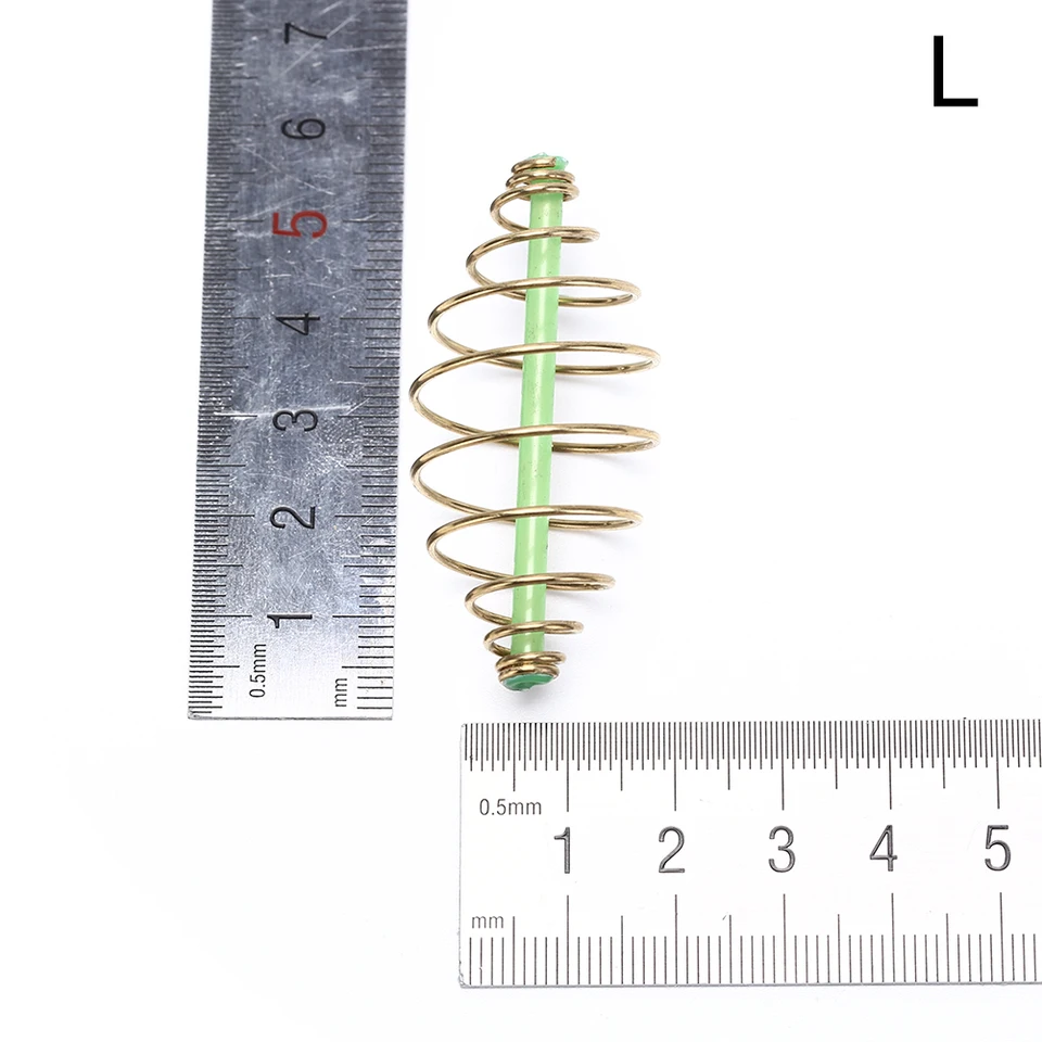 10pcs Feeder Bait Spring Cage Method For Carp Fishing Rig