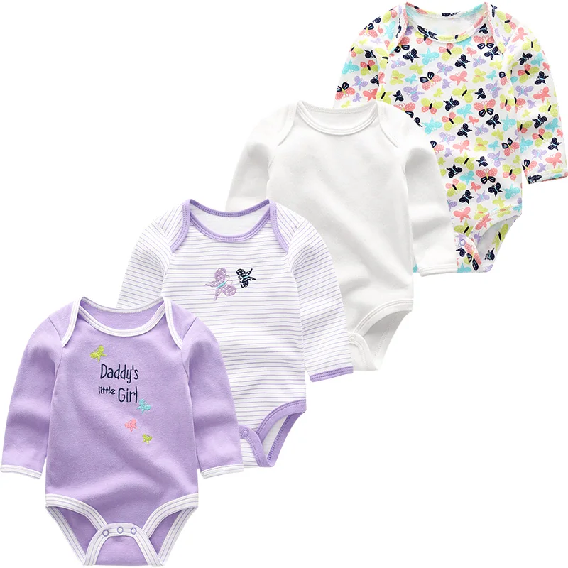 Одежда для новорожденных девочек Комбинезон, костюм для малышей Одежда для маленьких мальчиков Хлопковая пижама с длинными рукавами для младенцев возрастом от 3 до 12 месяцев ropa de bebe