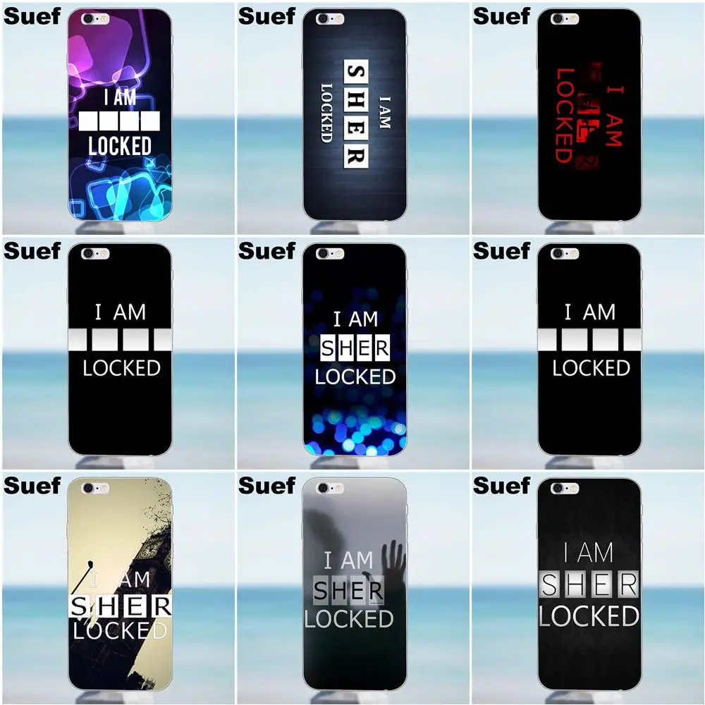 Suef для iPhone X 4 4S 5 5S 5C SE 6 6S 7 8 Plus Galaxy A3 A5 J1 J3 J5 J7 2016 2017 мягкие чехлы из ТПУ I Am Sherlocked обои |