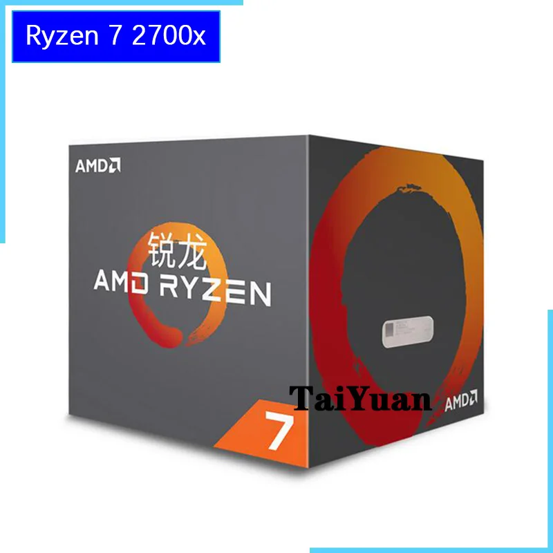 AMD Ryzen 7 2700X R7 2700X3,7 ГГц Восьмиядерный Sinteen-Thread 16 м 105 Вт Процессор процессора YD270XBGM88AF разъем AM4