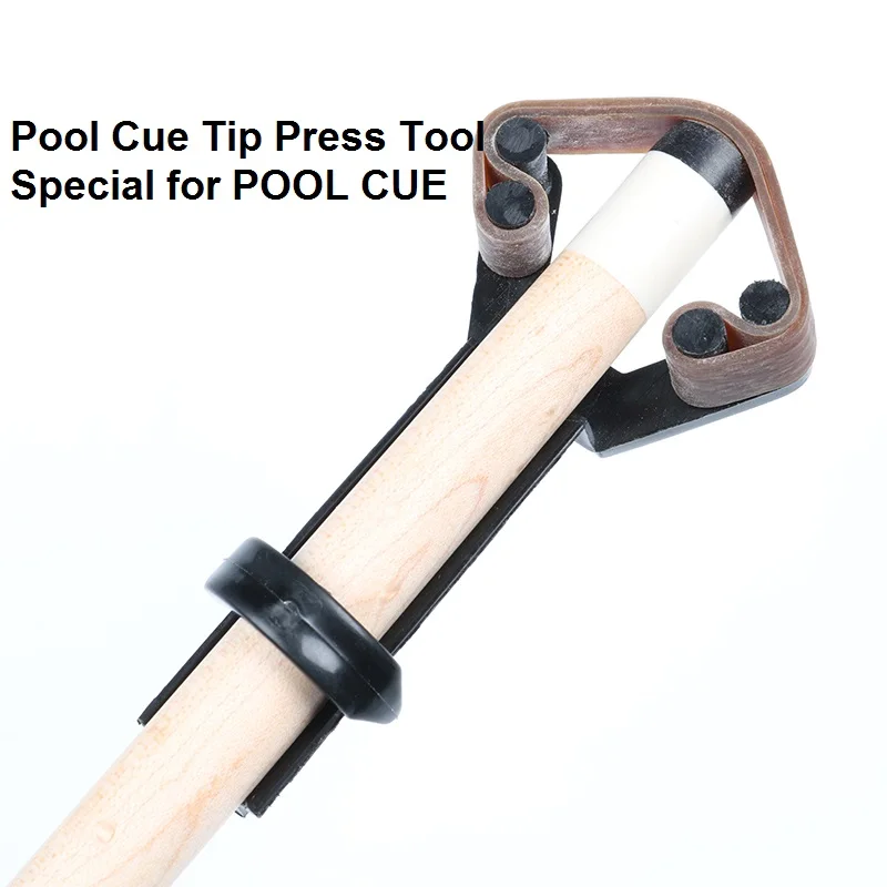 

Plastic Billiard Snooker Pool Cue Tip Clamp for Tip Glue on Fastener Repair Tools, Pool Cue Tip Repair Press equipment Accessory