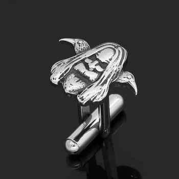 

Stainless steel Nordic viking odin wirh raven amulet rune Cufflinks with Valknut gift bag
