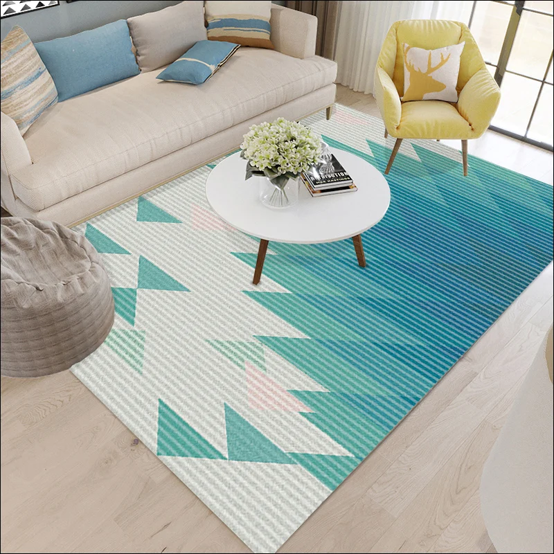 Modern Geometrical Stripe Carpet Bedroom Sitting Room Sofa Household Floor Rectangle Big Matin