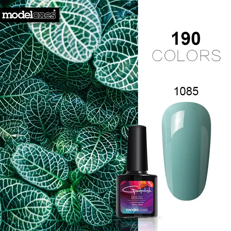 Cheap Offer of  Modelones 190 Colors UV Nail Gel Polish Nail Art Salon Led Nail Gel Varnish Dry With Led Nail Lamp 