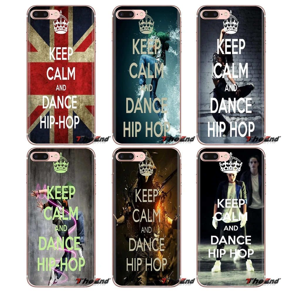 Keep Calm And Dance Hip Hop Love Silicone Covers For Huawei G7 G8 P7 P8 P9 P10 P20 P30 Lite Mini Pro P Smart Plus 2017 2018 2019 |
