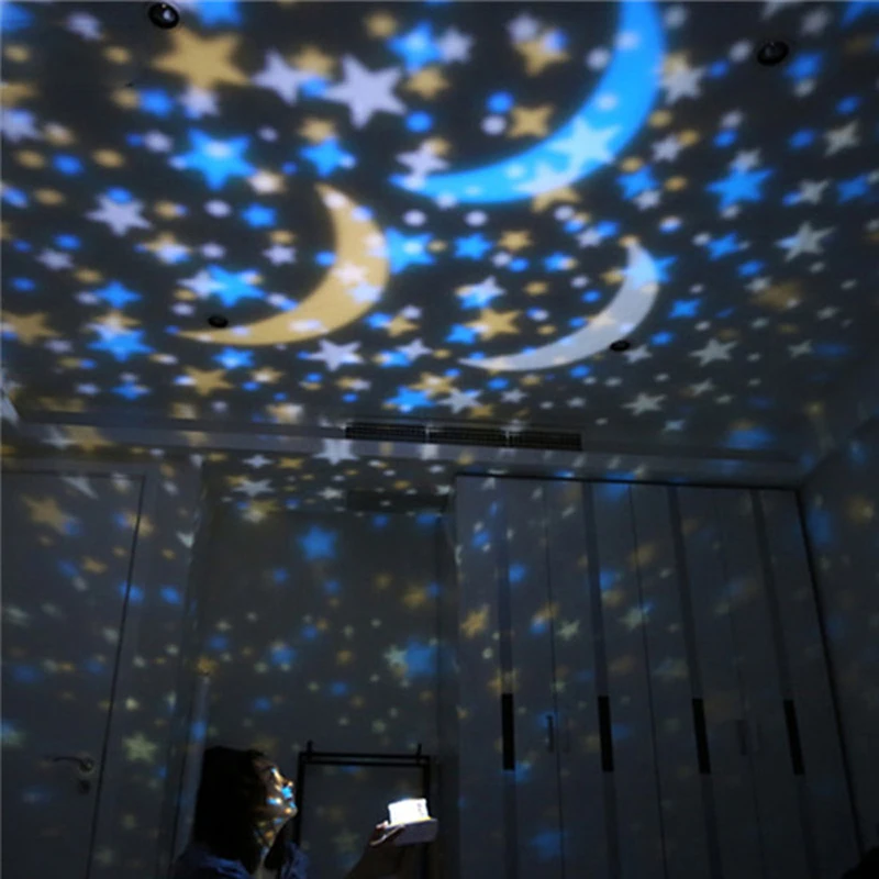 LED ليلة ضوء السماء المرصعة بالنجوم ماجيك ستار القمر كوكب العارض مصباح الكون الطفل الحضانة ضوء ل هدية عيد ميلاد Led ليلة ضوء