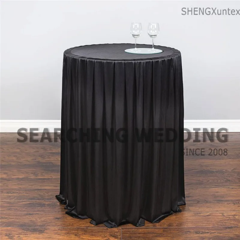 1pcs Sold Ice Silk Cocktail Table Cover Pub Highboy Table Cloth For