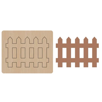 

new DIY Fence Frame wood moulds die cut accessories for Leather paper felt Steel Punch -leather crafts Wood laser dies