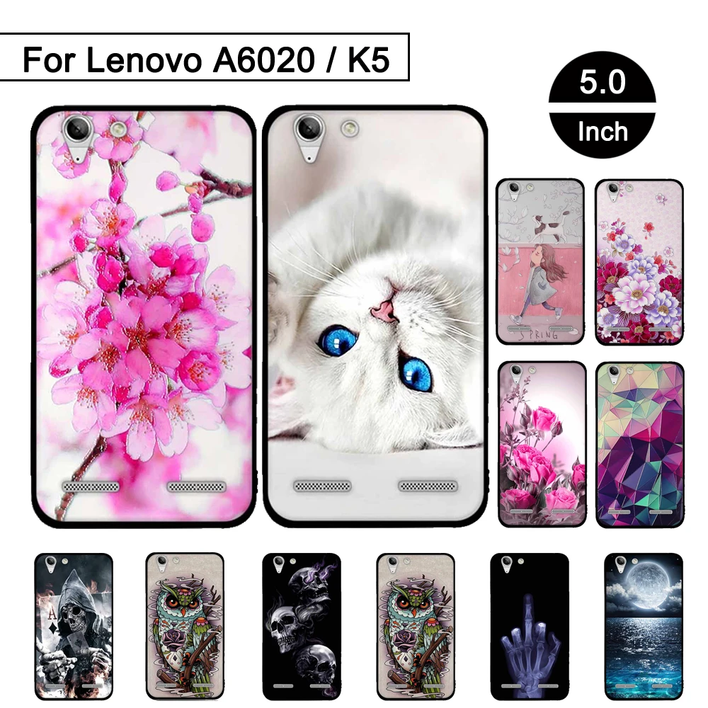 

Soft TPU Case for Lenovo A6020 A6020a40 Back Protection Phone Cover For Lenovo Lemon 3 / k5 a6020a40 Silicon Relief Shells Cases