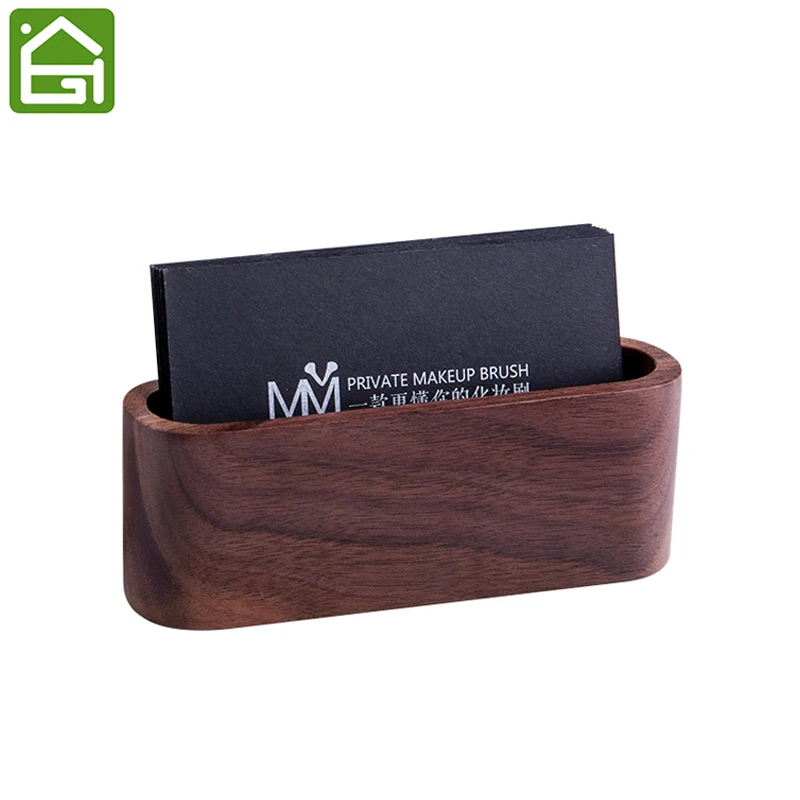 

Walnut Wood Business Card Display Holder