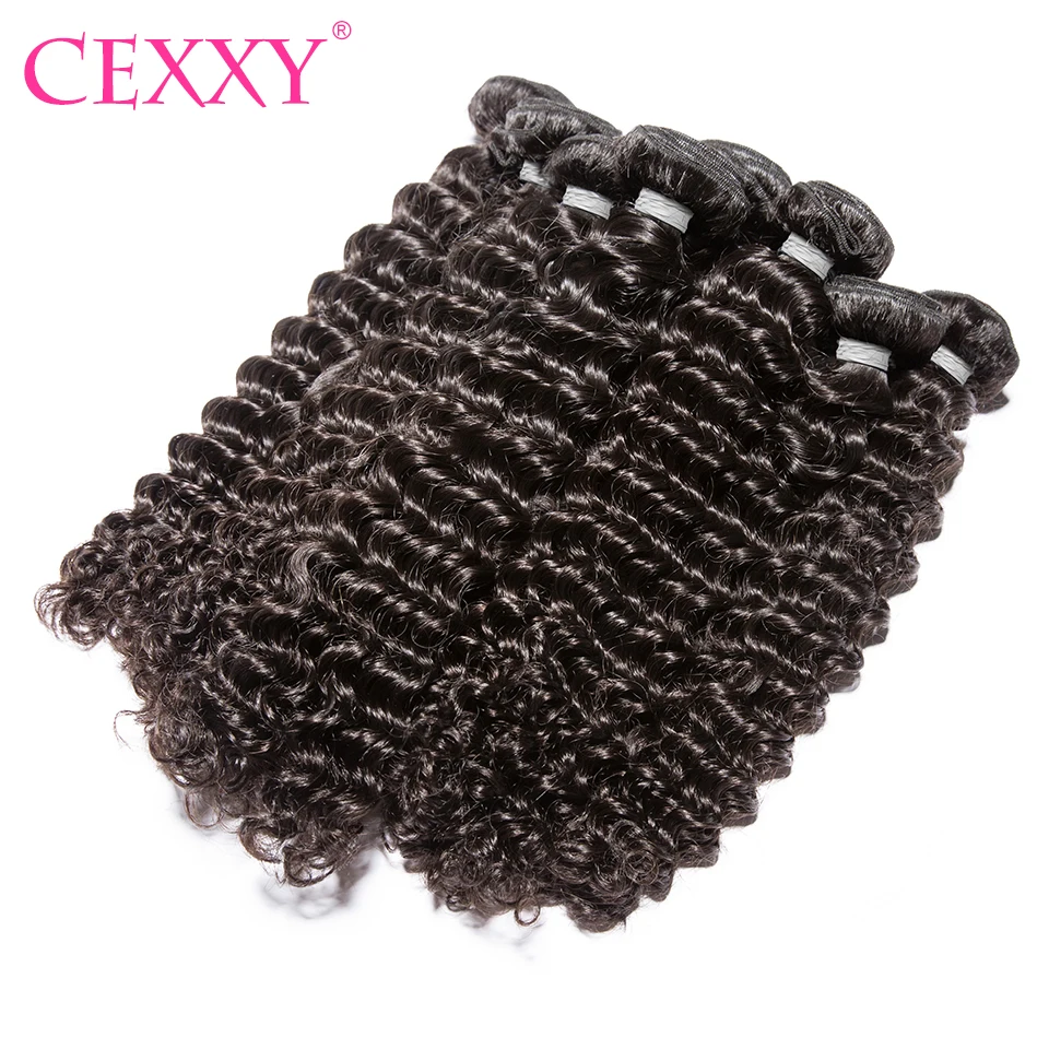 CEXXY волосы remy глубокая волна 10 шт. в партии человеческие пучки бесплатная