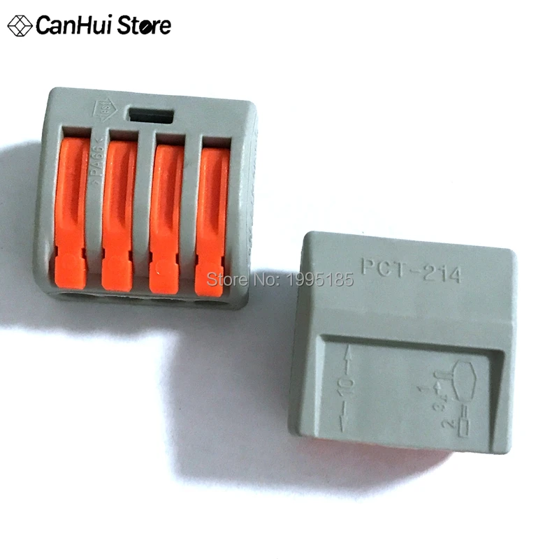 10 шт. 222 412 стандарта детской яркости USB коннектор для проводов Клеммная колодка PCT