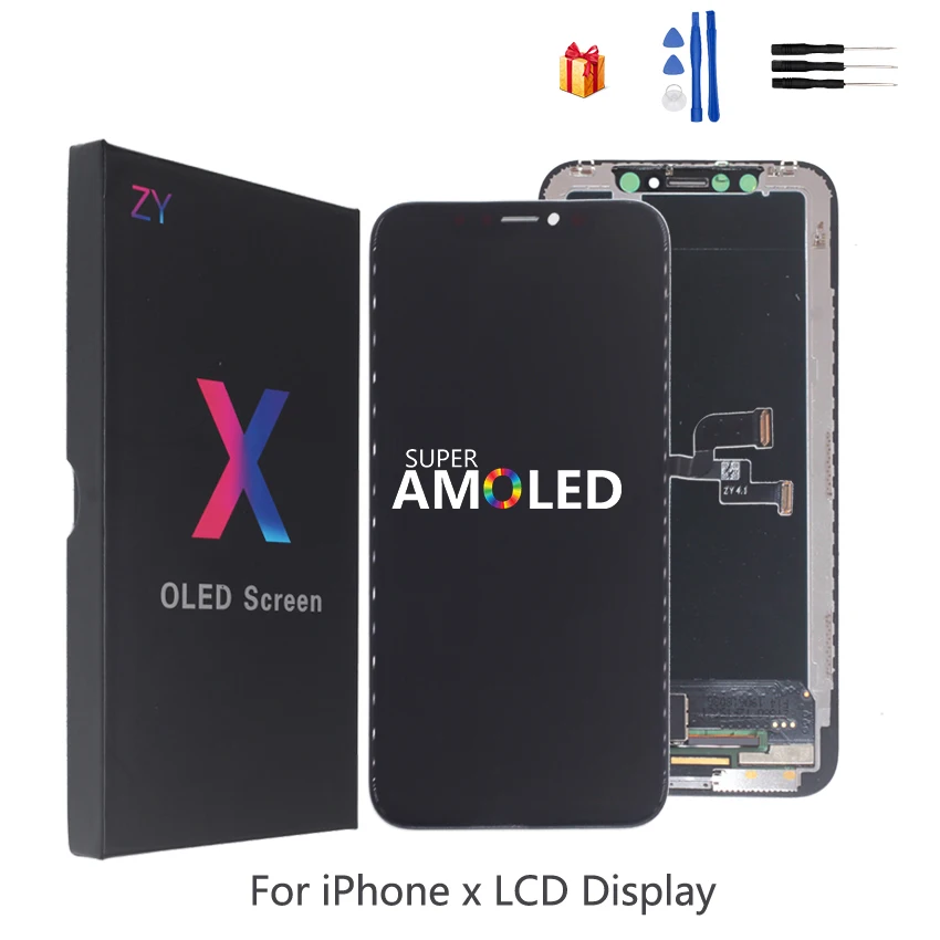 

AMOLED LCD Display Touch Screen For iPhone X XS XR Flexible Rigid Hard OLED Soft Screen For iPhone X XS XR Phone Parts Repair