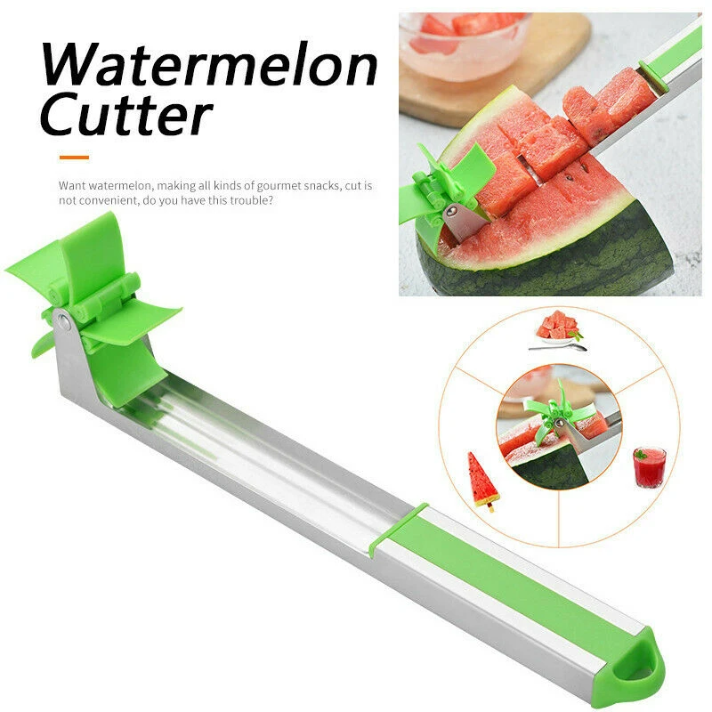 

Windmill Cut Watermelon Fruit Slicer Tool Power Save Cutter Square Shape Watermelon Cutting Kitchen Accessories Fruit Knife