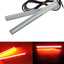 2pcs/pack New Red COB Car LED Lights 12V For DRL Fog Driving Lamp Waterproof Brake External Light