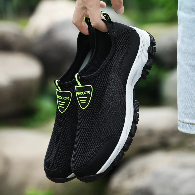 

2019 fashion men's casual shoes non-slip summer breathable comfortable mesh flat shoes water slippers sports shoes men