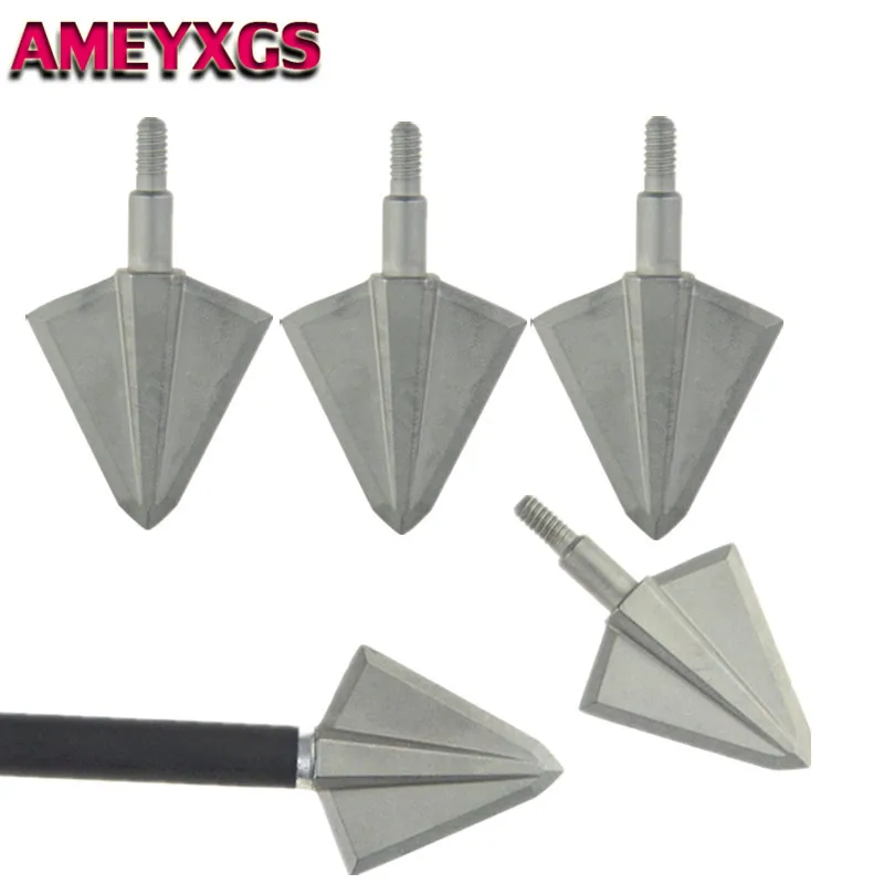 

6/12pcs Archery Fixed 2 Blades Hunting Broadhead 136gr Arrowhead Solid Wide Head 17-4PH For Arrow Hunting Shooting Accesories