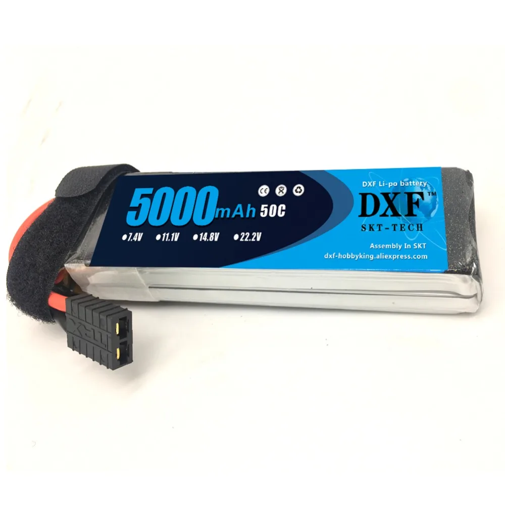 Литий полимерный аккумулятор DXF RC 7 4 в 5000 мАч 50C 100C 2S для AKKU автомобиля лодки