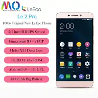 New and Origina Letv LeEco Le 2 PRO X625 Mobile Phone MediaTek Helio X25 CPU Android 6.0 5.5inch 21.0MP Fingrprint ID Smartphone