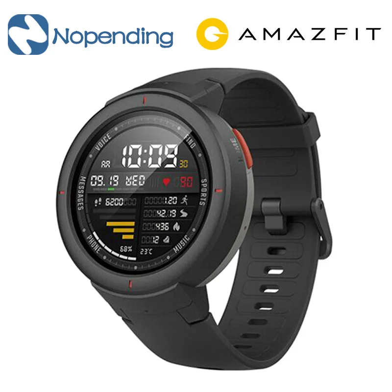 

English Version Xiaomi Huami AMAZFIT Verge 3 GPS Smart Watch IP68 AMOLED Screen Answer Calls Smartwatch Multi Sports for MI MI8
