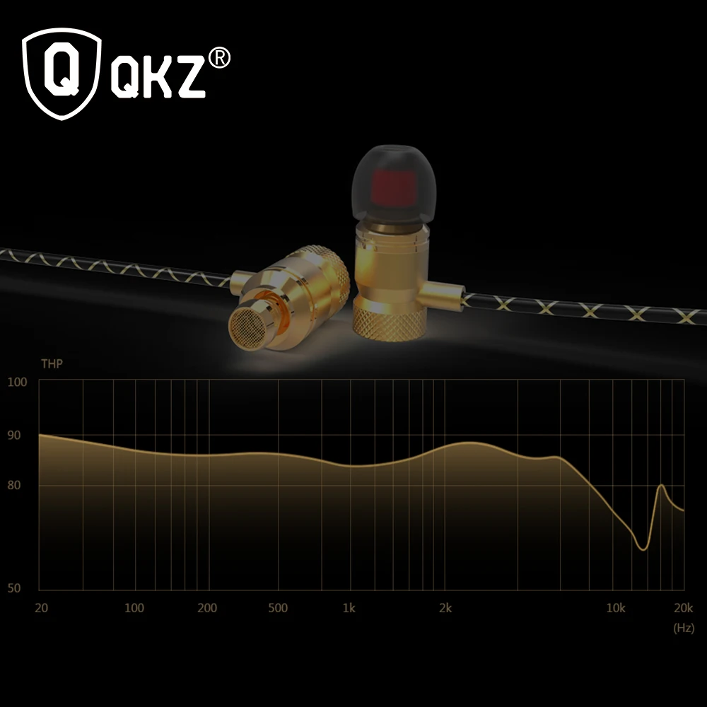 QKZ X5 металлические наушники вкладыши Наушники 100% оригинальный бас гарнитура