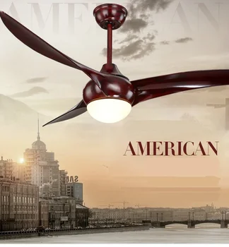 

American dining room living room fan ceiling indoor modern ceiling fan light ceiling LED ceiling fans with remote control 52inch