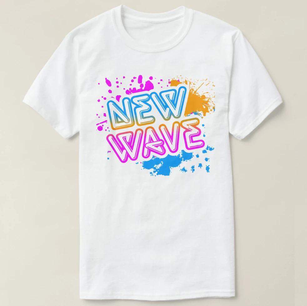

2019 Printed Men T Shirt Cotton Short Sleeve Corey Tiger 80s Vintage New Wave Neon Splatter T-Shirt(1) Women tshirt