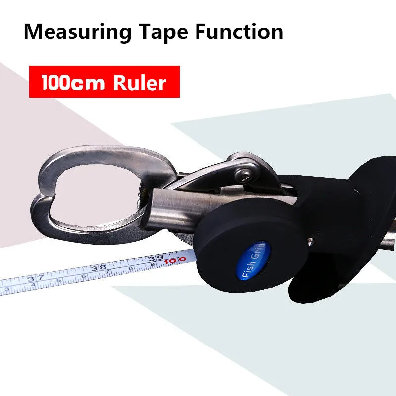 Multipurpose Stainless Steel Fish Lip Gripper with Scale and Ruler 15Kg Weight Scale 100cm Ruler Fish Lip Grip with Hand Rope (6)