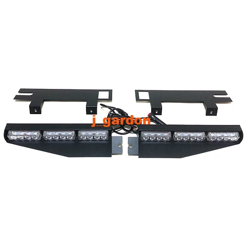 

24 LED 3W Light Exclusive Split Visor Emergency Beacon Light Bar Hazard Strobe Warning LightBar