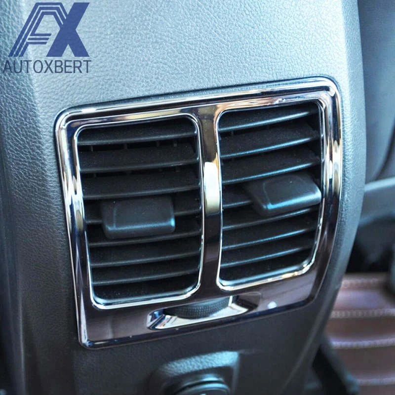 

AX CHROME REAR ARMREST AIR VENT COVER FOR FORD ESCAPE KUGA 2013 - 2015 2016 2017 2018 TRIM BEZEL FRAME SURROUND GARNISH MOLDING