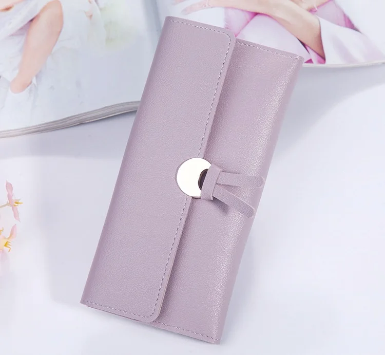 MJ Women’s Wallets Women Fashion Leather Wallet Leisure Clutch Ladies Bag Long Purses Card Holder Wallet Money Bag (10)