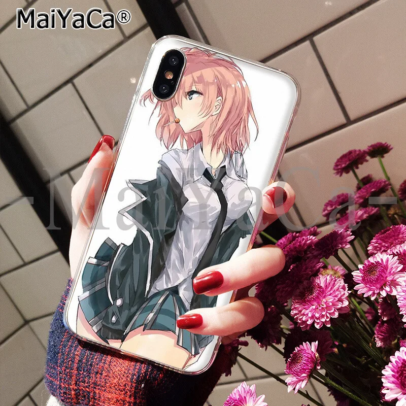 MaiYaCa сексуальный мультфильм аниме kawaii Девушка кошка ТПУ чехол для телефона оболочка для Apple iPhone 8 7 6 6S Plus X XS MAX 5 5S SE XR - Цвет: A7