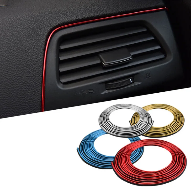 

5M Auto Car Styling Brand Stickers And Decals DIY Decorative Thread Stickers Decoration Strip On Case For Toyota TRD Car-Styling
