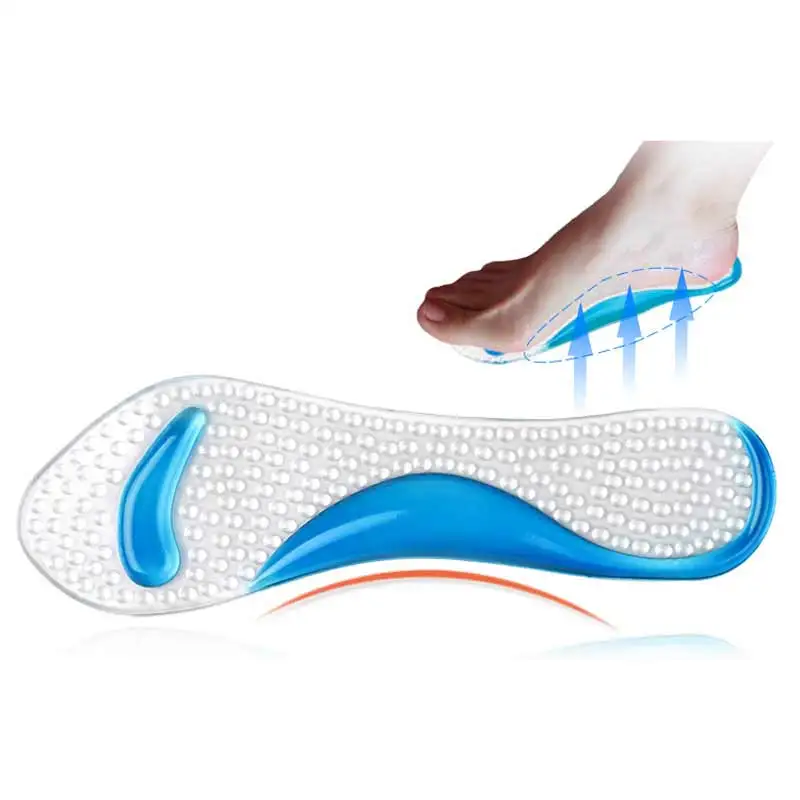2Pair Non Slip Foot Silicone Pad Arch Support Cushion Orthotics Flat