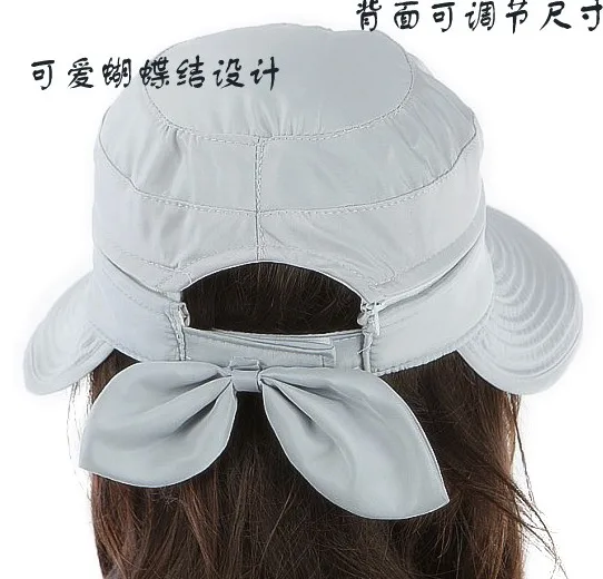 Лето г шляпы для женщин chapeu feminino на открытом воздухе, Регулируемая Кепка Sun анти-УФ hat