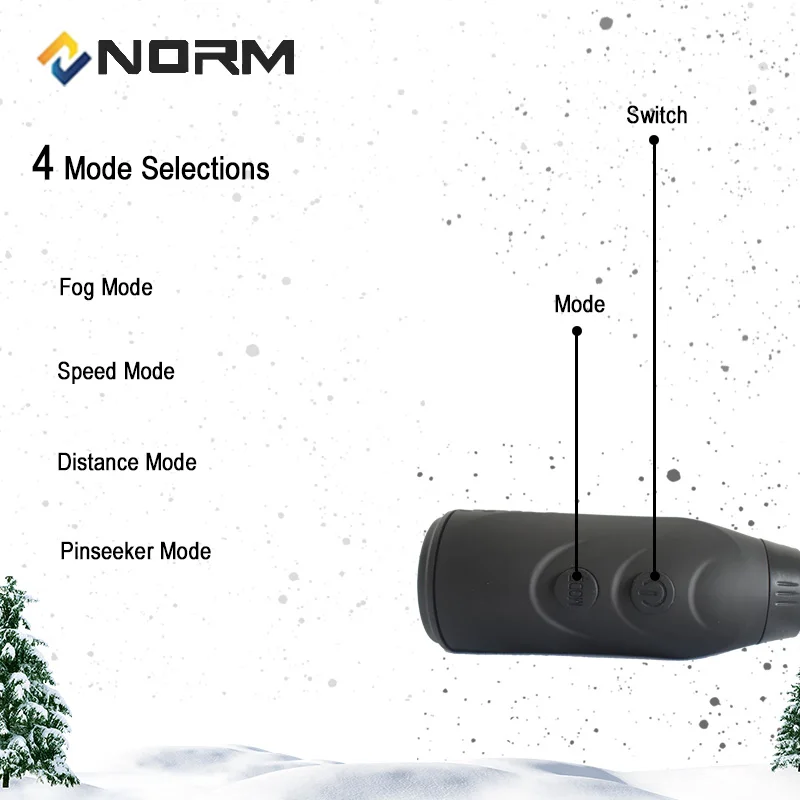 Norm Laser Rangefinder 600M 900M 1200M 1500M Laser Distance Meter for Golf Sport, Hunting, Survey